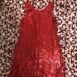 A Jona Michelle sequins red party dress